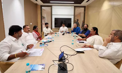 TPCC Coordination Meeting Underway in Delhi; Revanth, Ministers Attend TPCC Coordination Meeting Underway in Delhi; Revanth, Ministers Attend
