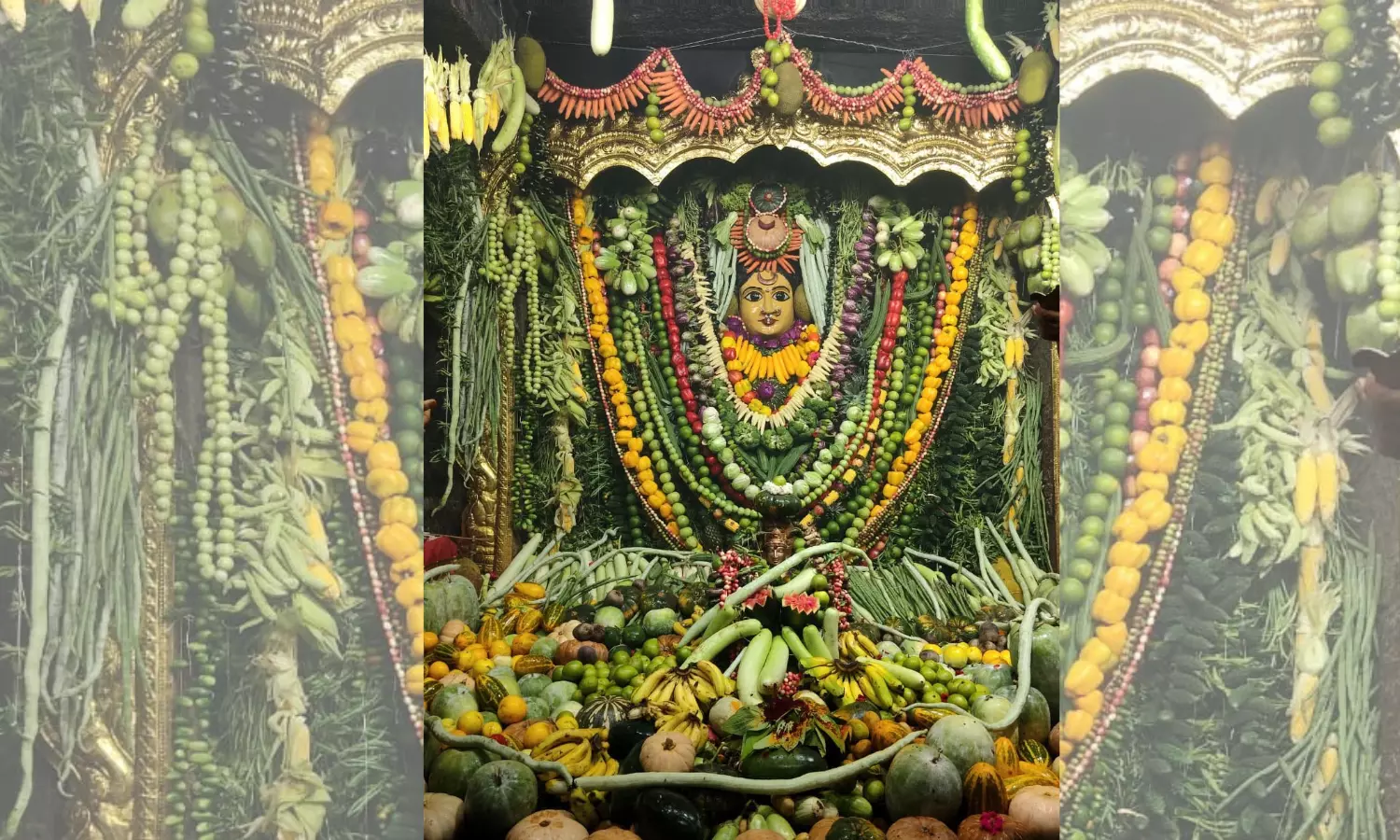 Devout Brave Rain for Grand Shakambhari Darshan of Warangal Bhadrakali Devout Brave Rain for Grand Shakambhari Darshan of Warangal Bhadrakali