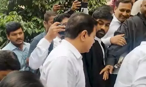 Formula E Case: KTR Appears Before Nampally Court Formula E Case: KTR Appears Before Nampally Court
