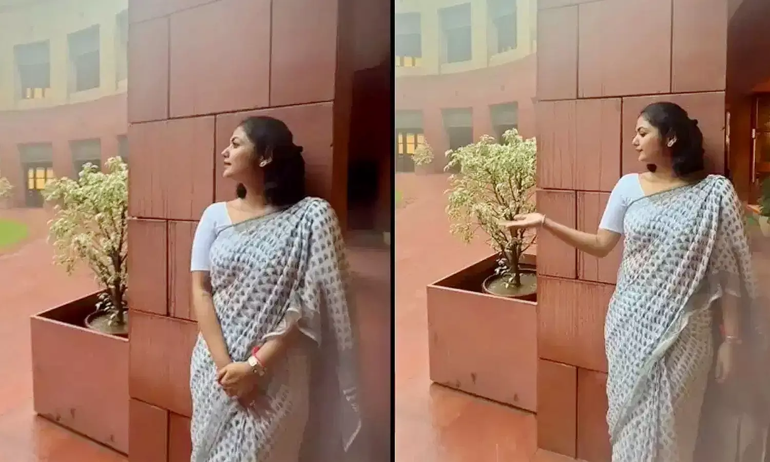Actor-MP Saayoni Ghosh Faces Online Backlash Over Rainy Reel Filmed in Parliament Actor-MP Saayoni Ghosh Faces Online Backlash Over Rainy Reel Filmed in Parliament