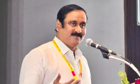 PMK Chief Anbumani Reacts to Reports of Vijays Karnataka Visit for Mekedatu Dam PMK Chief Anbumani Reacts to Reports of Vijays Karnataka Visit for Mekedatu Dam