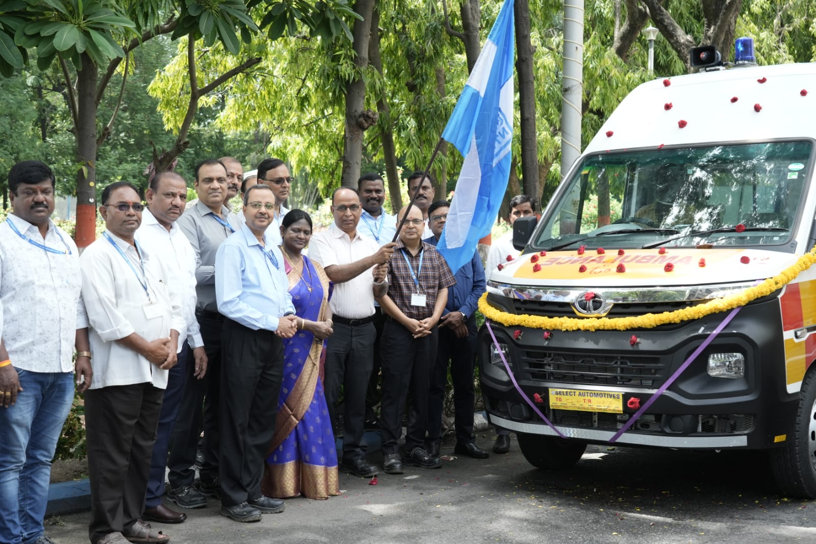 NTPC Donates Two Ambulances to Peddapalli Government Hospitals