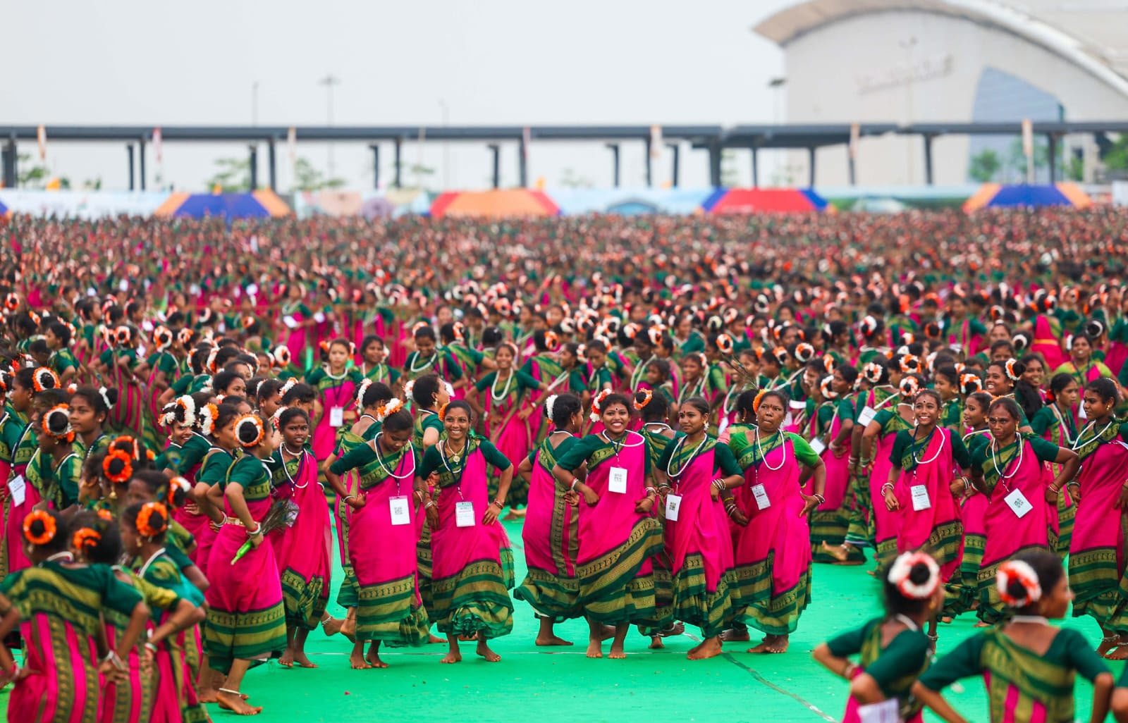 13,000 Artistes Set Guinness Record With Dhimsa Dance