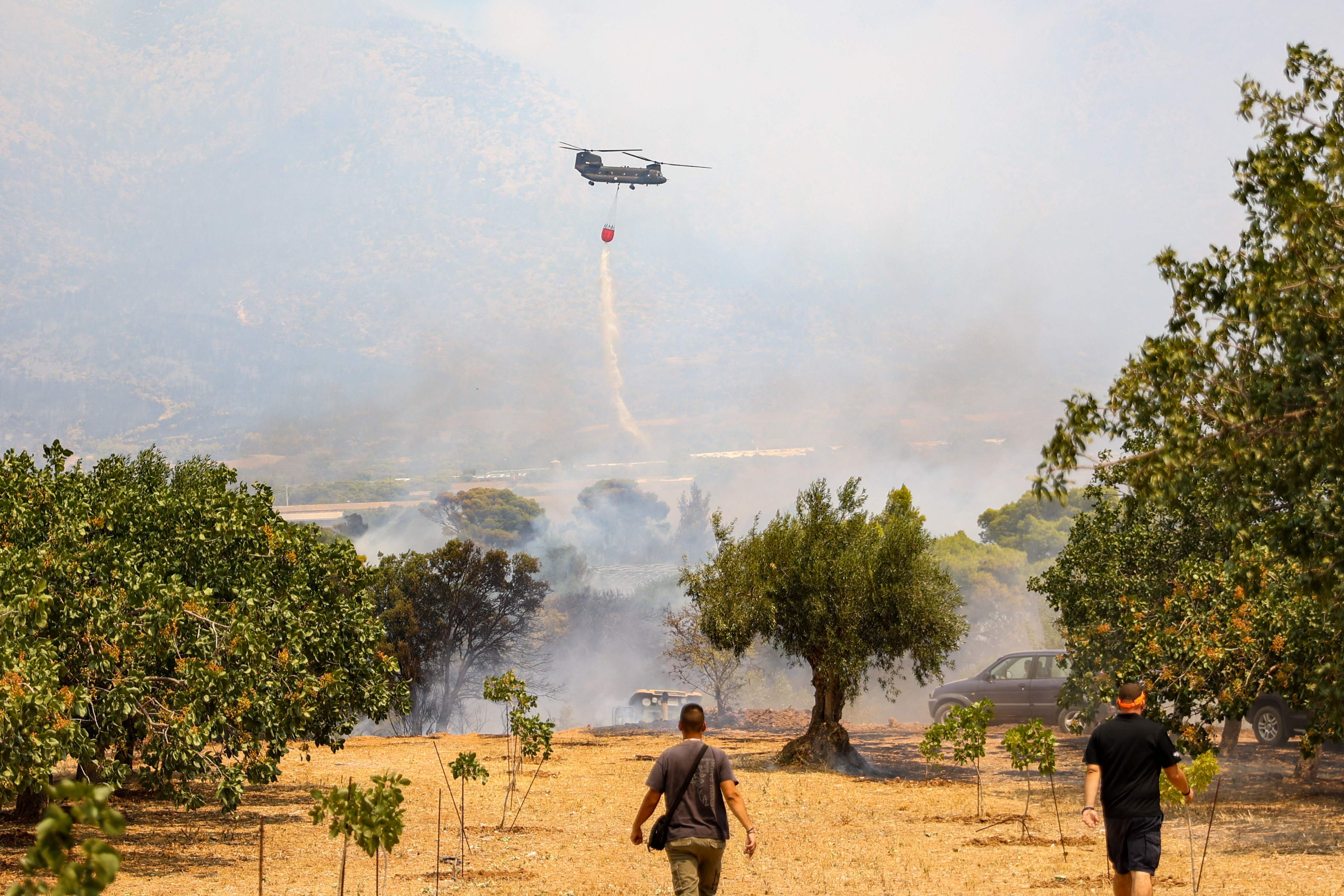 Two Firefighting Helicopters Collide Midair Near Athens