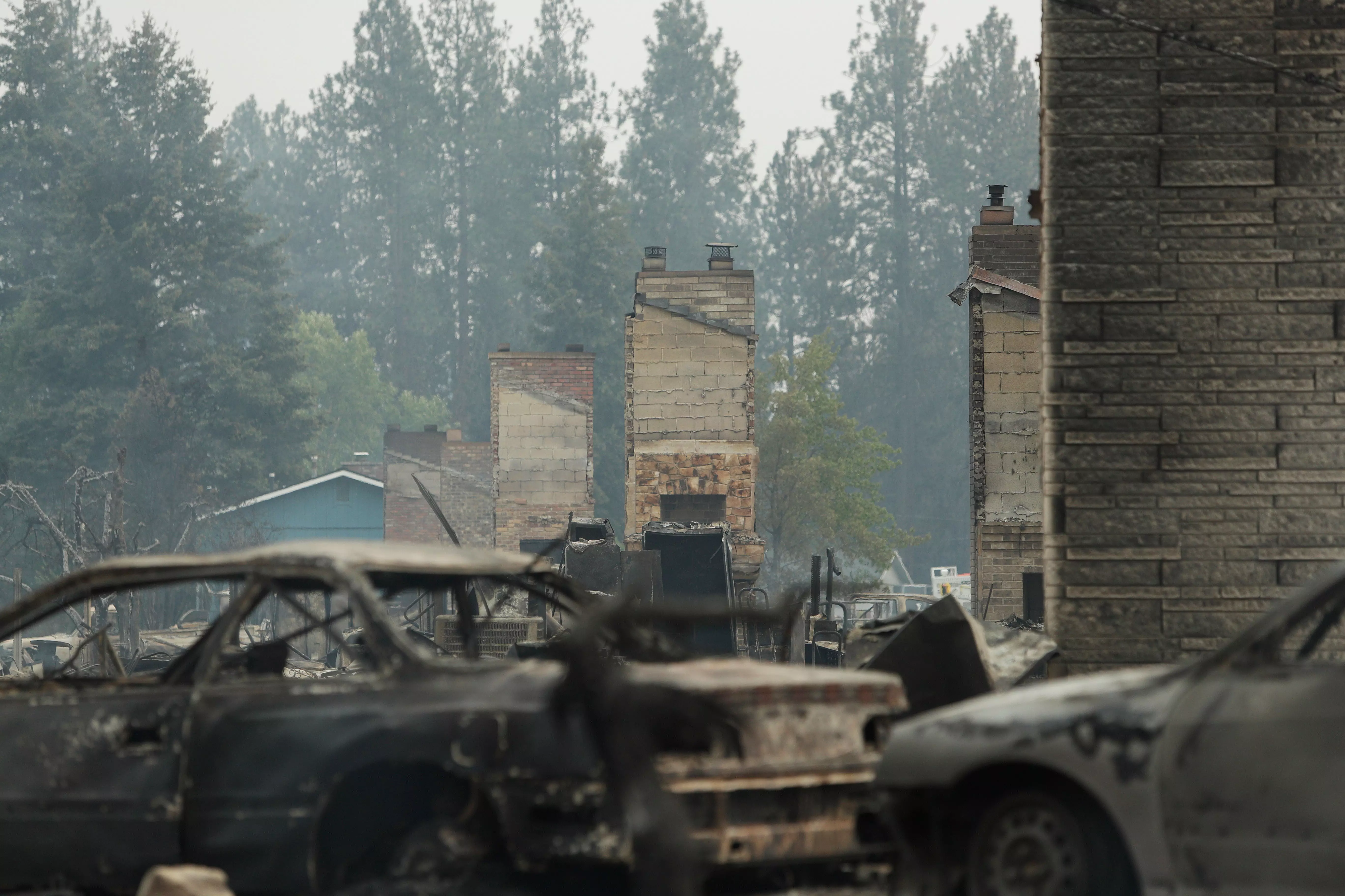 Wildfires Raze Neighborhoods in US Northwest City of Spokane Wildfires Raze Neighborhoods in US Northwest City of Spokane