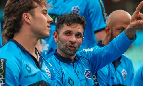 Keshav Maharaj Credits Sourav Ganguly for Pretoria Capitals SA20 Final Run Keshav Maharaj Credits Sourav Ganguly for Pretoria Capitals SA20 Final Run