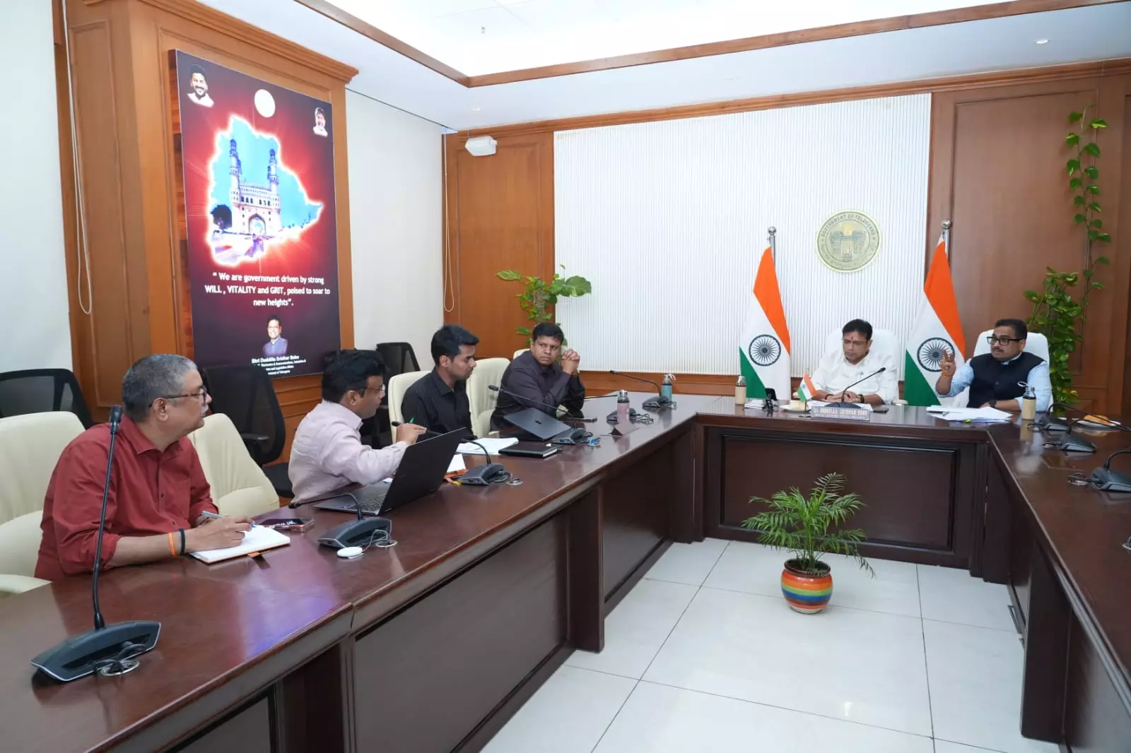 T-Fiber Internet for All Government Offices from Sept 1: Sridhar Babu T-Fiber Internet for All Government Offices from Sept 1: Sridhar Babu