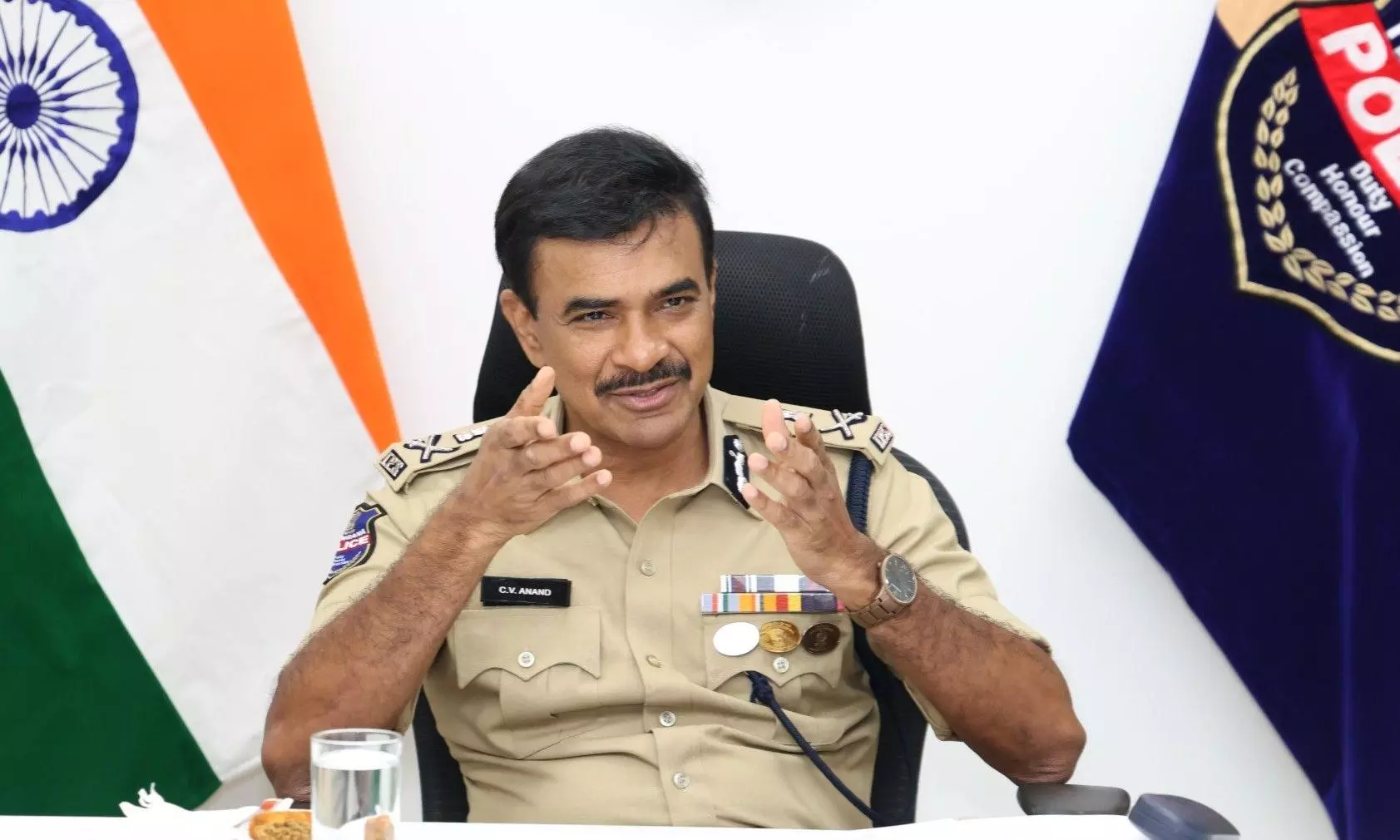 Telangana DGP Reviews Progress of YIP School Telangana DGP Reviews Progress of YIP School