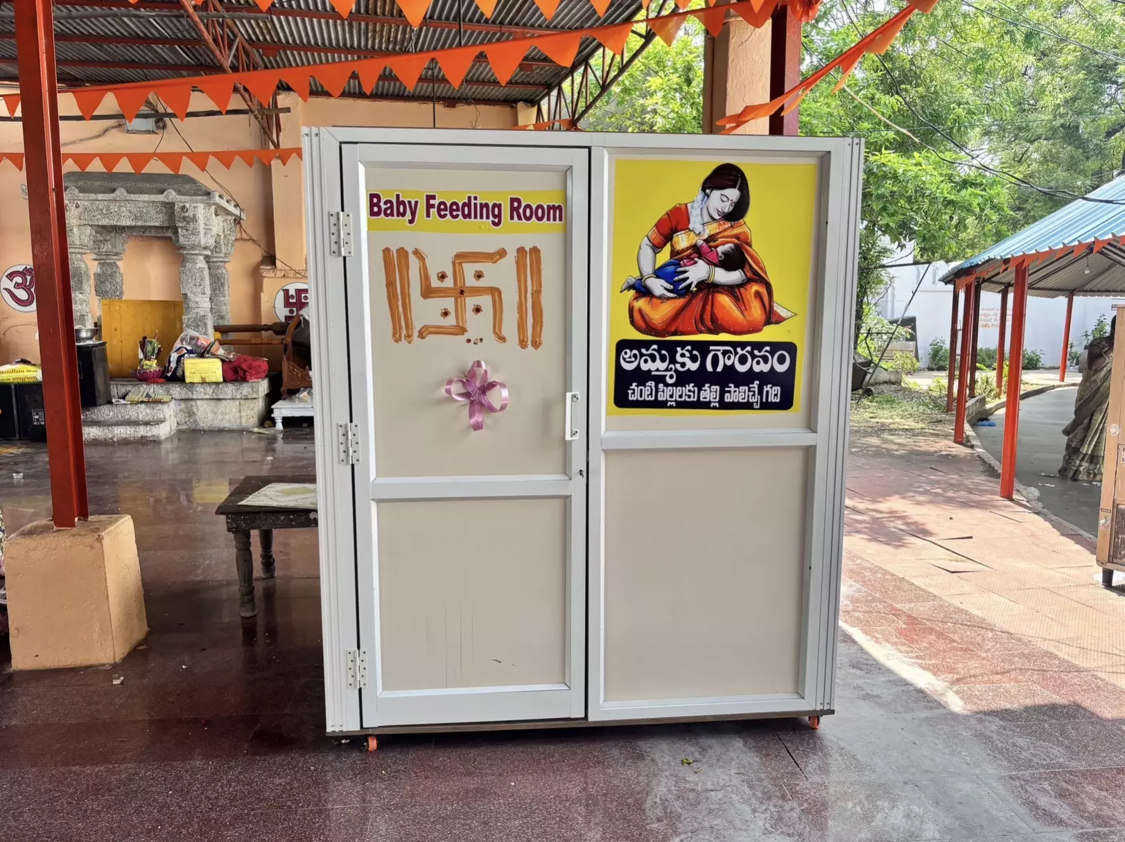 Breastfeeding Cabins Set Up in Nizamabad Temples Breastfeeding Cabins Set Up in Nizamabad Temples