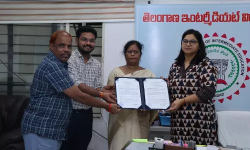 Telangana Signs Pact With IndiGo CSR Arm to Support Female Pilot Aspirants Telangana Signs Pact With IndiGo CSR Arm to Support Female Pilot Aspirants