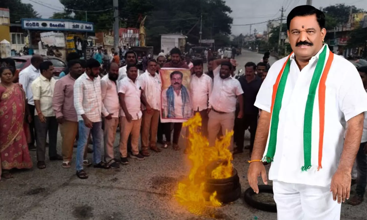 Disgruntled Over Cabinet Snub, Congress MLA Supporters Cause Chaos Disgruntled Over Cabinet Snub, Congress MLA Supporters Cause Chaos