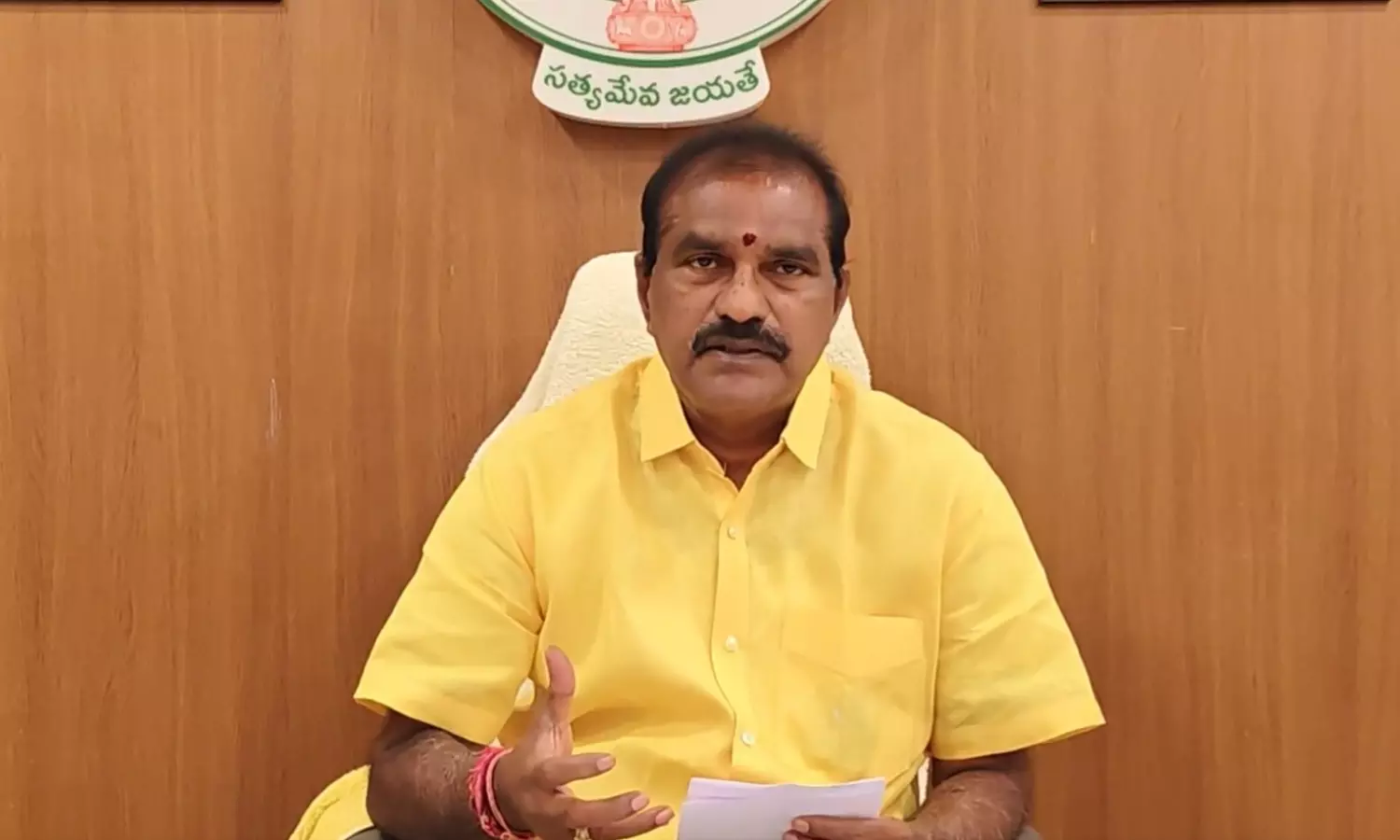 Srisailam Water to be Reserved for Rayalaseema Drinking Needs: Nimmala Srisailam Water to be Reserved for Rayalaseema Drinking Needs: Nimmala