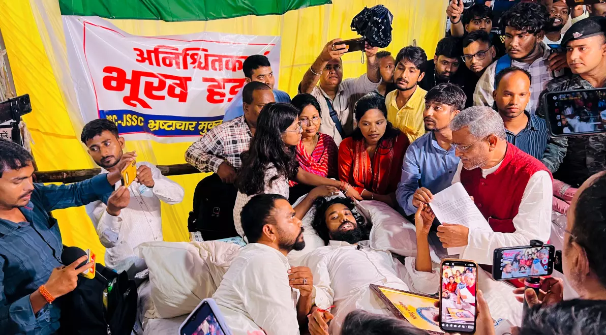 Jharkhand Exam Protest Intensifies as Students Call for Gherao of Assembly Jharkhand Exam Protest Intensifies as Students Call for Gherao of Assembly