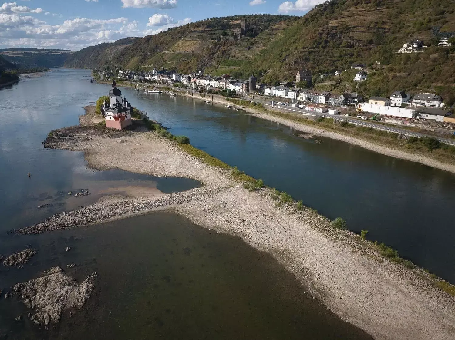 Low Water On Germanys Rhine River Threatens New Blow To Economy Low Water On Germanys Rhine River Threatens New Blow To Economy