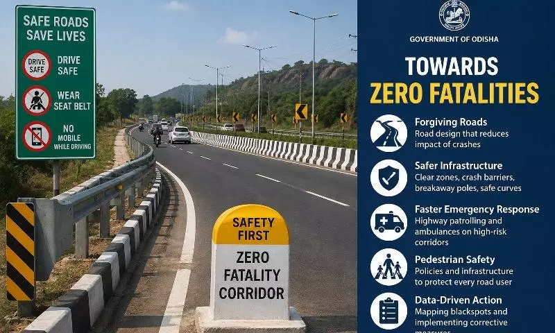 Odisha To Develop ‘Zero-Fatality Corridors’, Adopt Forgiving Roads Concept To Curb Road Deaths Odisha To Develop ‘Zero-Fatality Corridors’, Adopt Forgiving Roads Concept To Curb Road Deaths