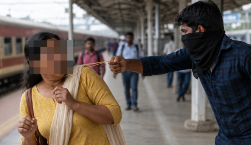 Man Snatches Gold Chain of Woman at Palavanthangal Station