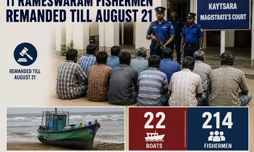 Lankan Court Remands Rescued Rameswaram Fishermen