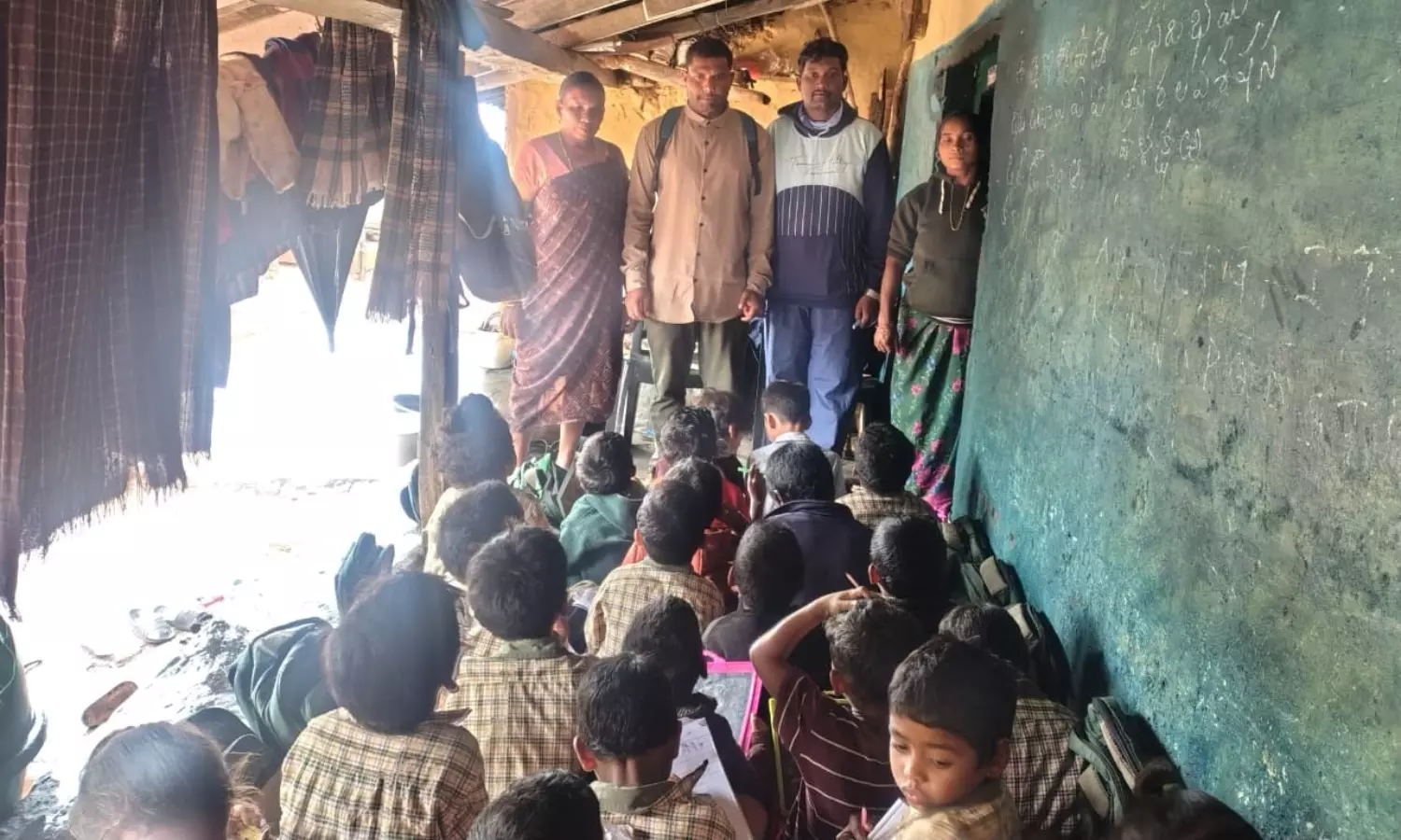 No Roof, No Blackboard, No Classroom For 55 Children With 1 Teacher No Roof, No Blackboard, No Classroom For 55 Children With 1 Teacher