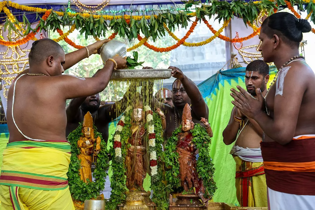 Pavithra Samarpana Marks Second Day of Pavithrotsavams at Tirupati Pavithra Samarpana Marks Second Day of Pavithrotsavams at Tirupati