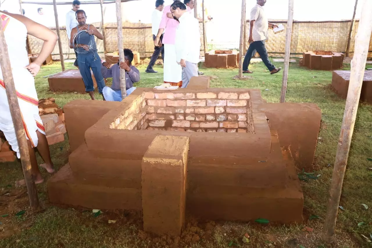 All Set for Varuna Yagam at Nagarjuna Sagar Today All Set for Varuna Yagam at Nagarjuna Sagar Today