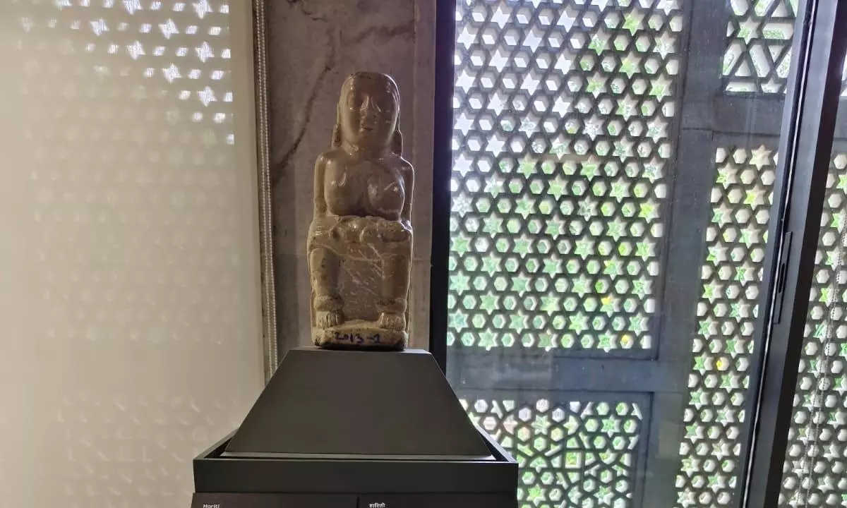 Rare Sculpture From Telangana Finds Place Global Antiquity Exhibition Rare Sculpture From Telangana Finds Place Global Antiquity Exhibition