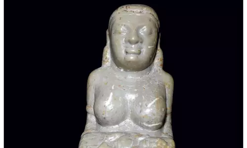 Rare Sculpture From Telangana Finds Place Global Antiquity Exhibition Rare Sculpture From Telangana Finds Place Global Antiquity Exhibition