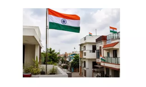 National Flags Hoisted At Homes In Nizamabad, Kamareddy National Flags Hoisted At Homes In Nizamabad, Kamareddy