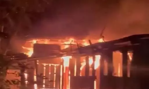 Naga Village Attacked In Manipurs Kangpokpi, 9 Houses Burnt Down Naga Village Attacked In Manipurs Kangpokpi, 9 Houses Burnt Down