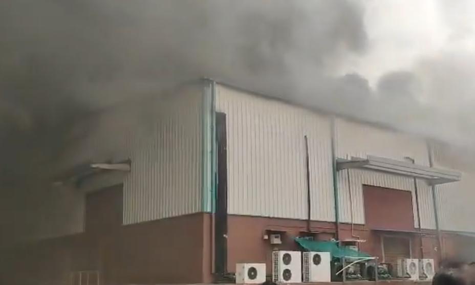 Medchal: Major Fire Breaks Out at Logistics Warehouse in Devarayamjal