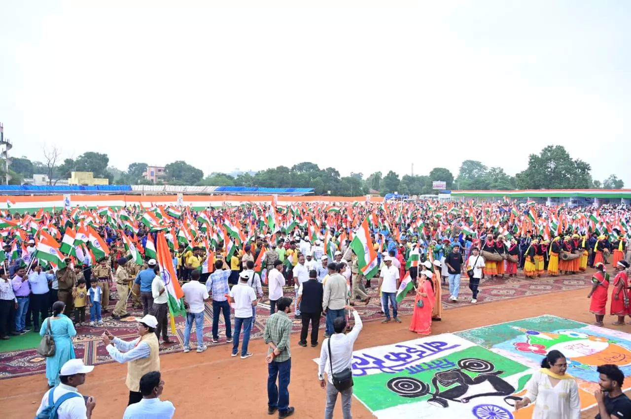 Chhattisgarh: 3-Day Bastar Tiranga Yatra Begins from Ex-Maoist Hub Abujhmad Chhattisgarh: 3-Day Bastar Tiranga Yatra Begins from Ex-Maoist Hub Abujhmad