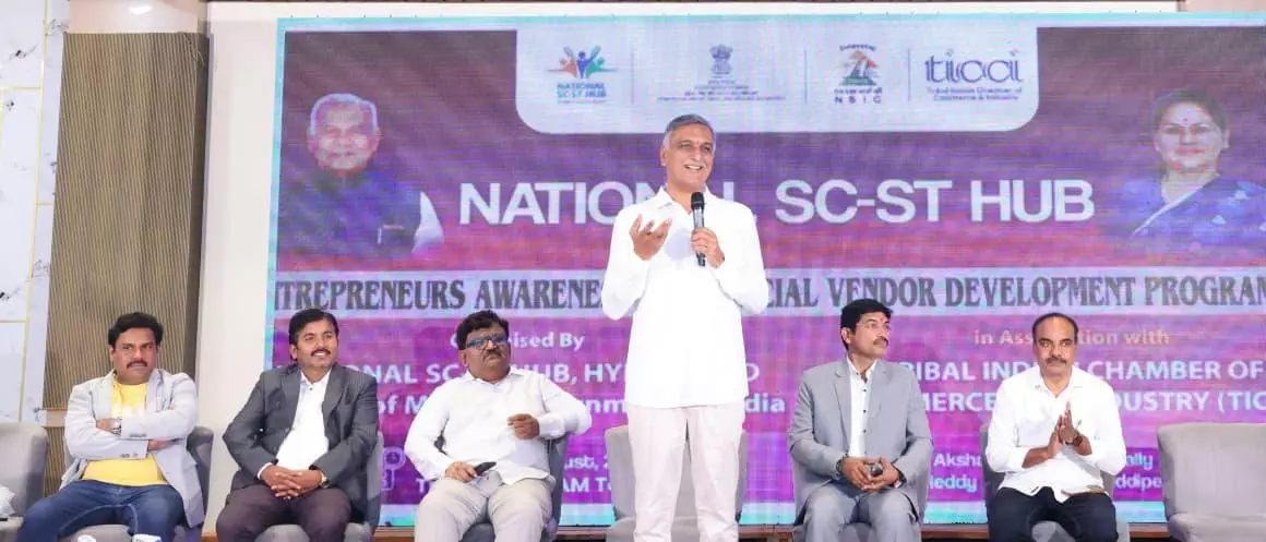 Harish Rao Says BRS Will Fight for Tribal Rights Harish Rao Says BRS Will Fight for Tribal Rights