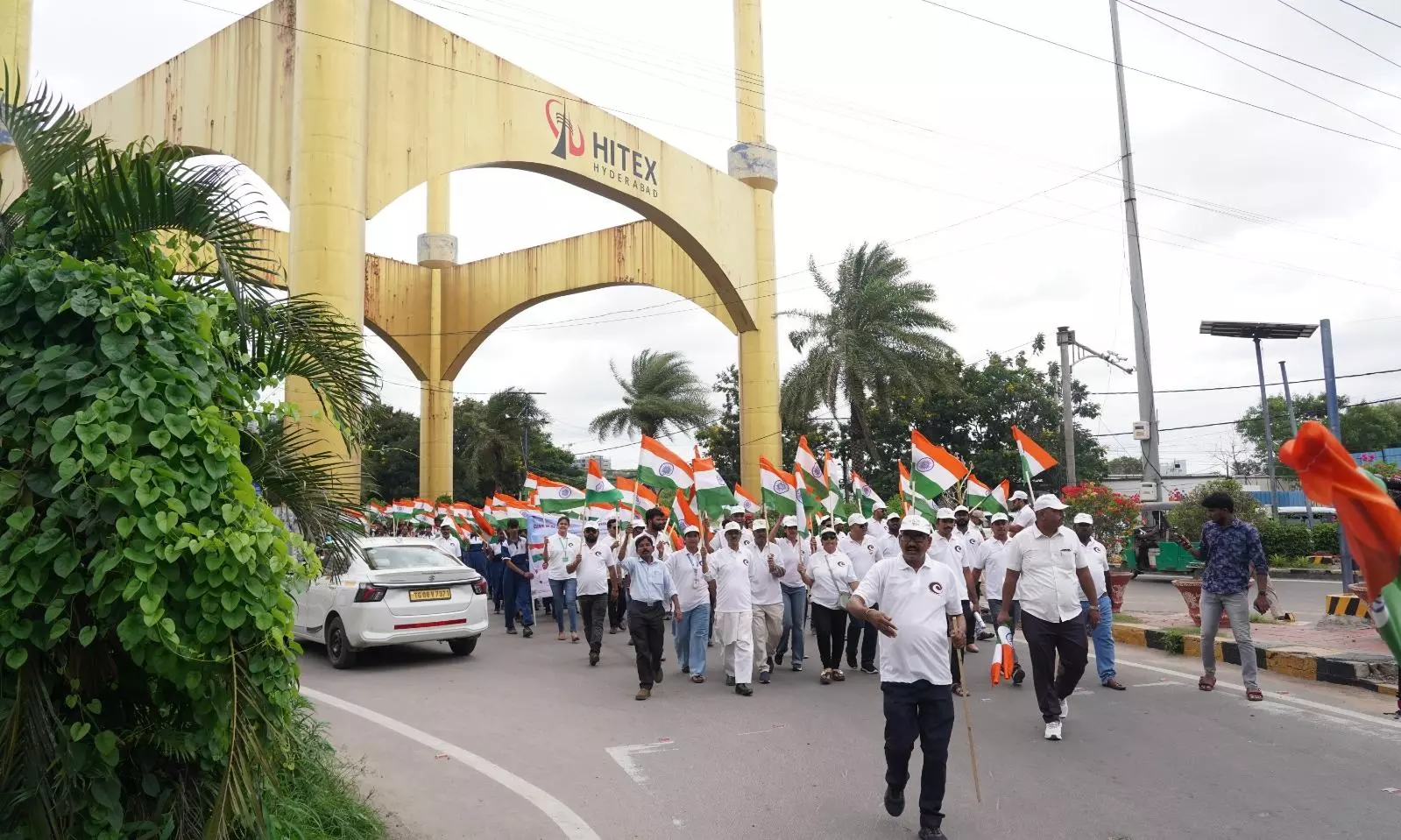 CCRT Takes Tiranga Rally To Hitec City CCRT Takes Tiranga Rally To Hitec City