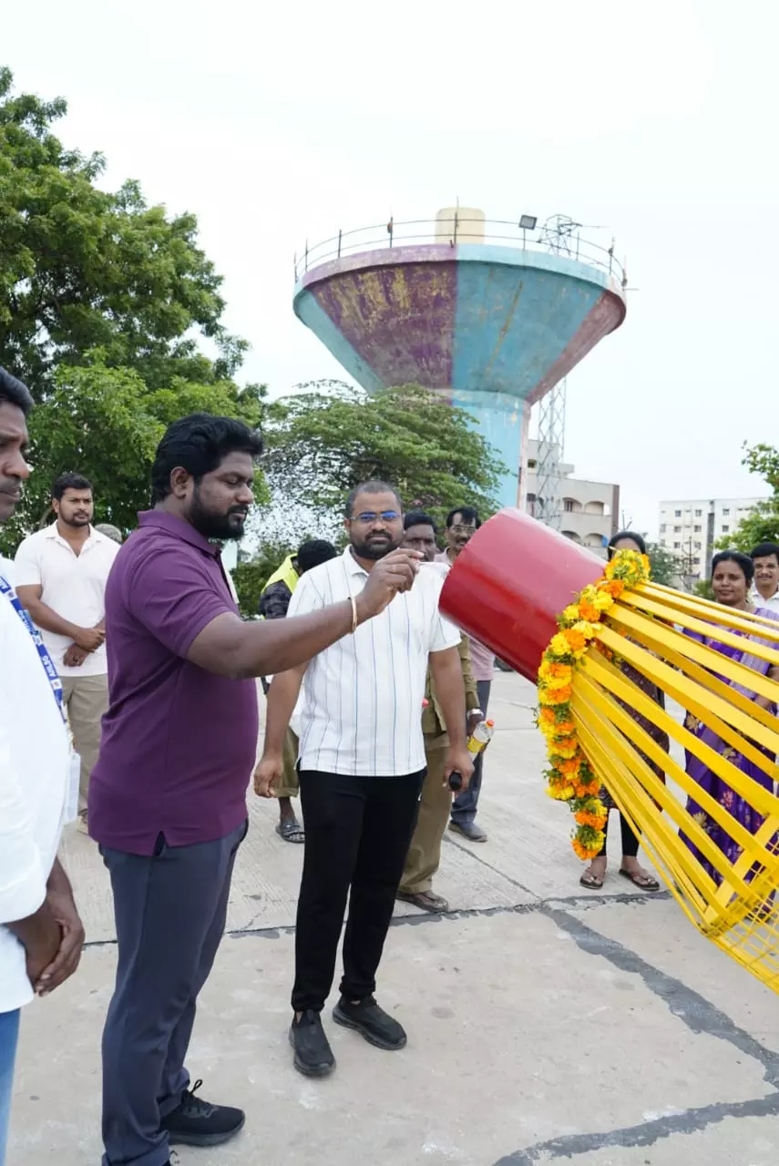 Nellore Civic Body Installs Dedicated Bins for Waste Plastic Bottles Nellore Civic Body Installs Dedicated Bins for Waste Plastic Bottles