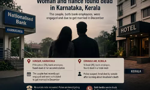 Engaged Couple Found Dead Hours Apart in Kerala, Karnataka