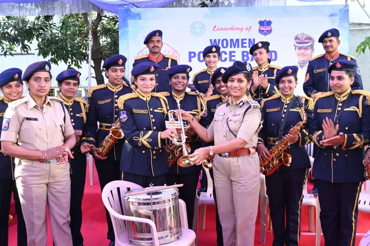 Telangana Gets Its First All-Women Police Band in Malkajgiri Telangana Gets Its First All-Women Police Band in Malkajgiri