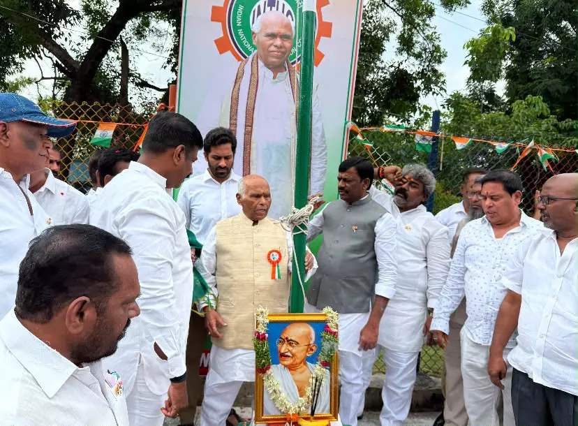INTUC Chief Sanjeeva Reddy Demands Economic Freedom, Fair Wages, and Social Security for Workers INTUC Chief Sanjeeva Reddy Demands Economic Freedom, Fair Wages, and Social Security for Workers