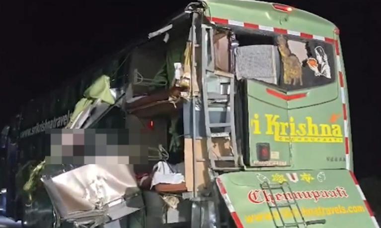 Suryapet: APSRTC, Private Bus Collide on Vijayawada-Hyderabad Highway
