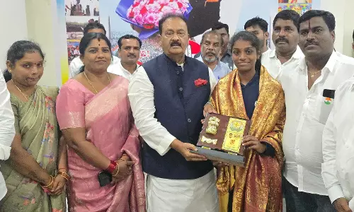 Telangana: World Sailing Championship Medalist Felicitated Telangana: World Sailing Championship Medalist Felicitated