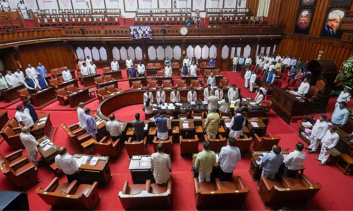 Karnataka Legislative Council Adjourned Amid Uproar Over Forest Shootout Karnataka Legislative Council Adjourned Amid Uproar Over Forest Shootout