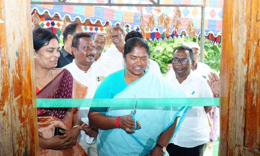 Seethakka Launches Public Grievance Cell In Mulugu District Seethakka Launches Public Grievance Cell In Mulugu District