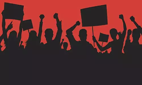 Power Employees Unveil Poster For Maha Dharna Power Employees Unveil Poster For Maha Dharna