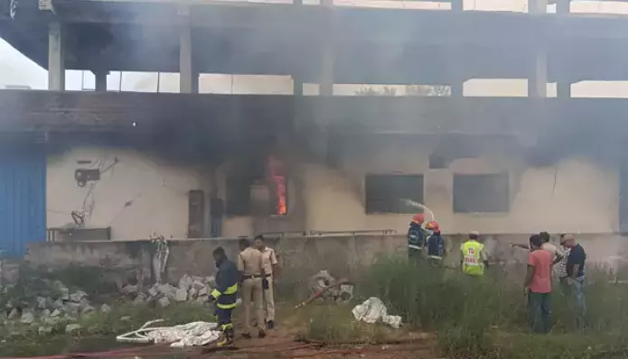 Sircilla Furniture Godown Catches Fire, Worker Dies Sircilla Furniture Godown Catches Fire, Worker Dies
