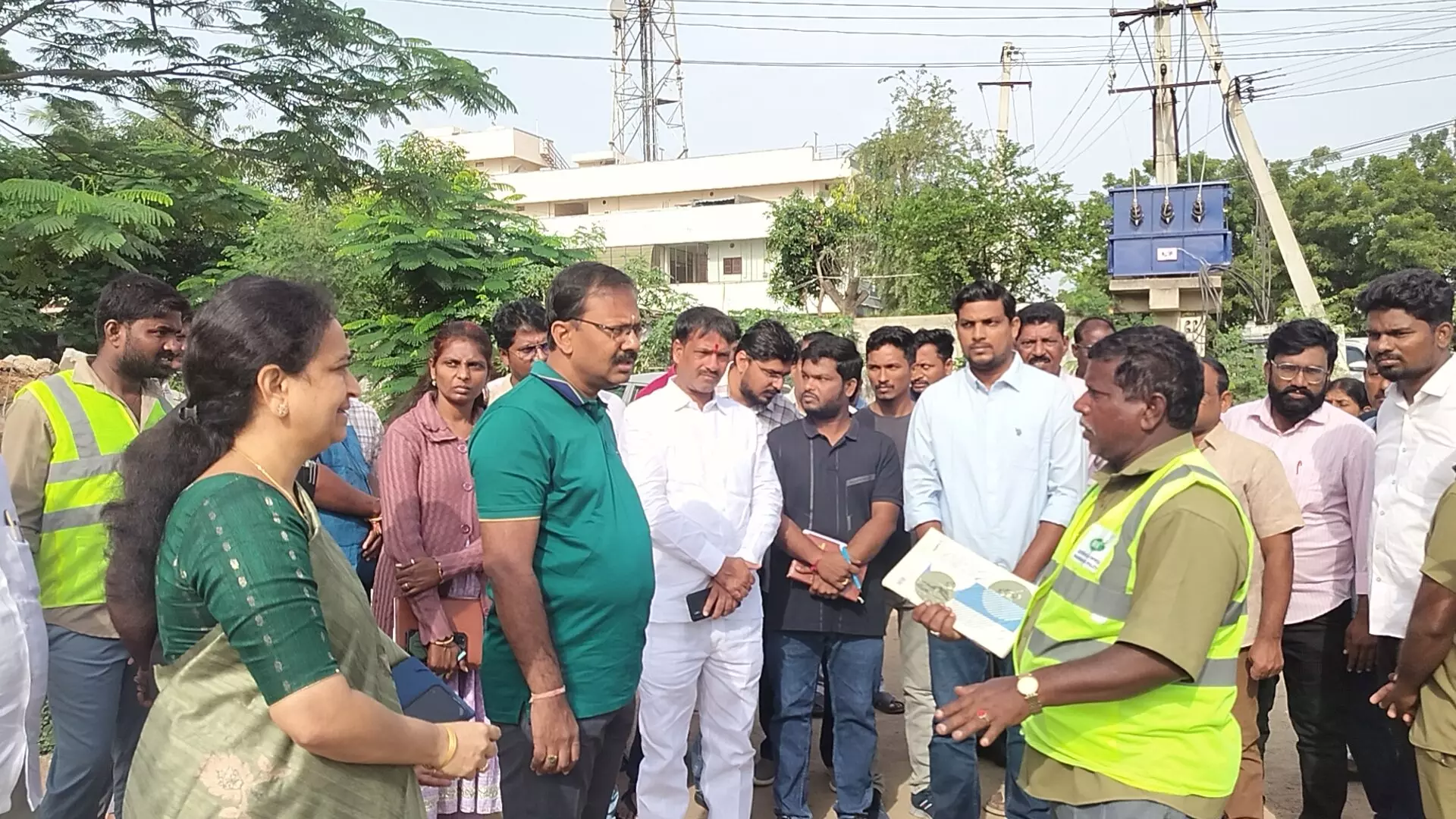 MMC Commissioner Inspects Civic Works in Rampally MMC Commissioner Inspects Civic Works in Rampally