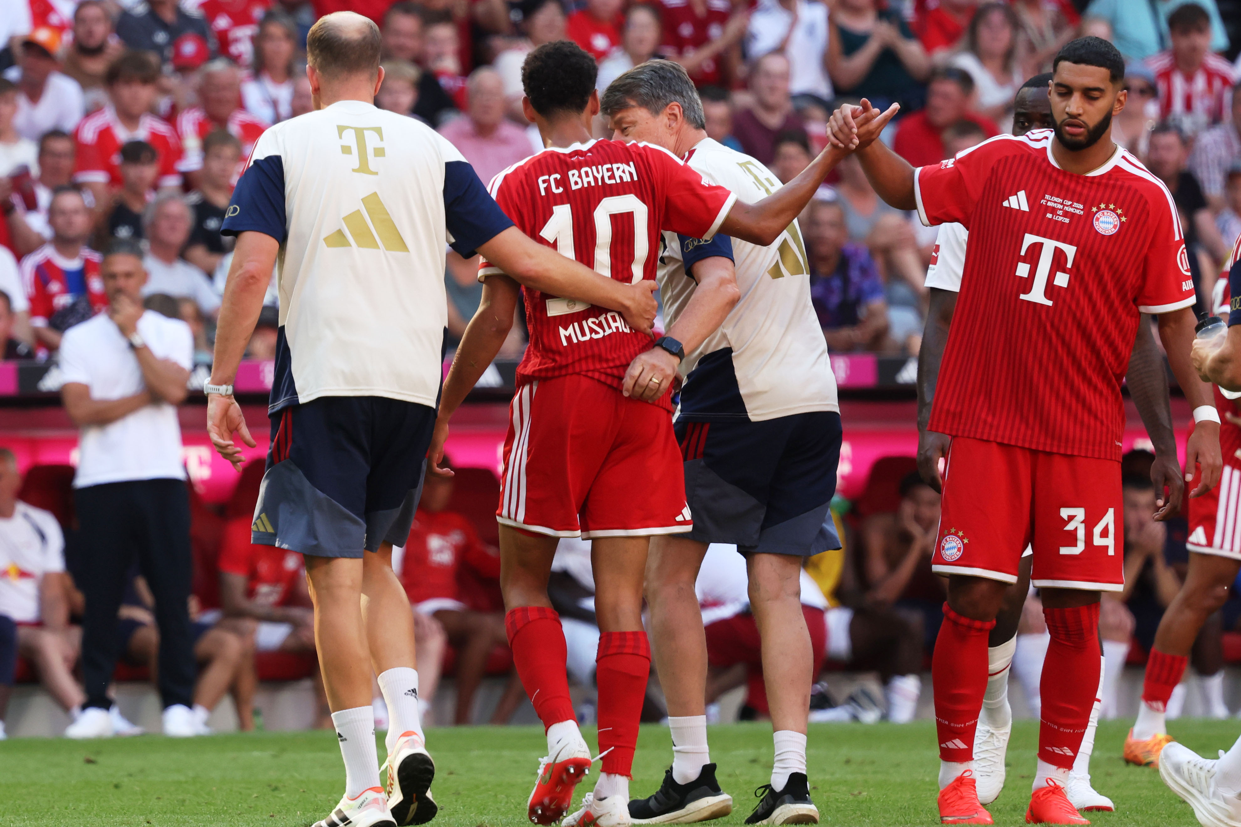 Bayern Munich's Jamal Musiala Returns To Training After On-Field Collapse