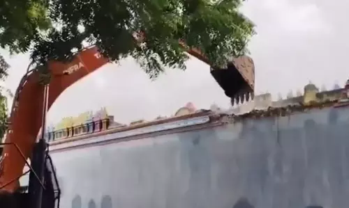 Demolition Over; Way Clear for Reconstruction of Kaleshwaram Temple Demolition Over; Way Clear for Reconstruction of Kaleshwaram Temple