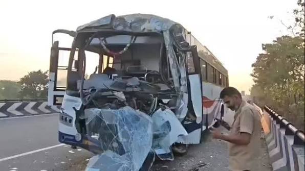 APSRTC Driver Averts Mishap After Acid Can Bursts