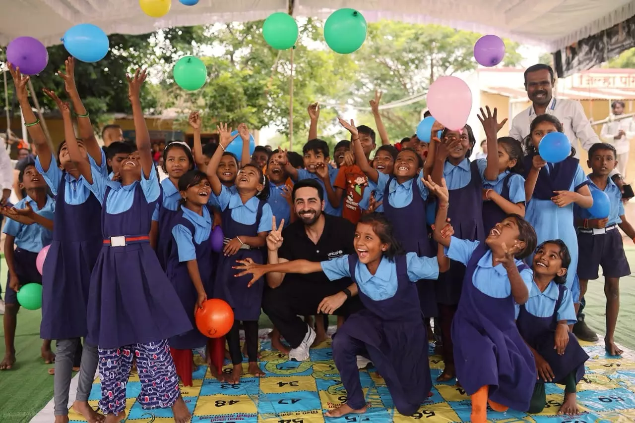UNICEF India National Ambassador Ayushmann Khurrana Calls for Safer Childhoods for Children UNICEF India National Ambassador Ayushmann Khurrana Calls for Safer Childhoods for Children