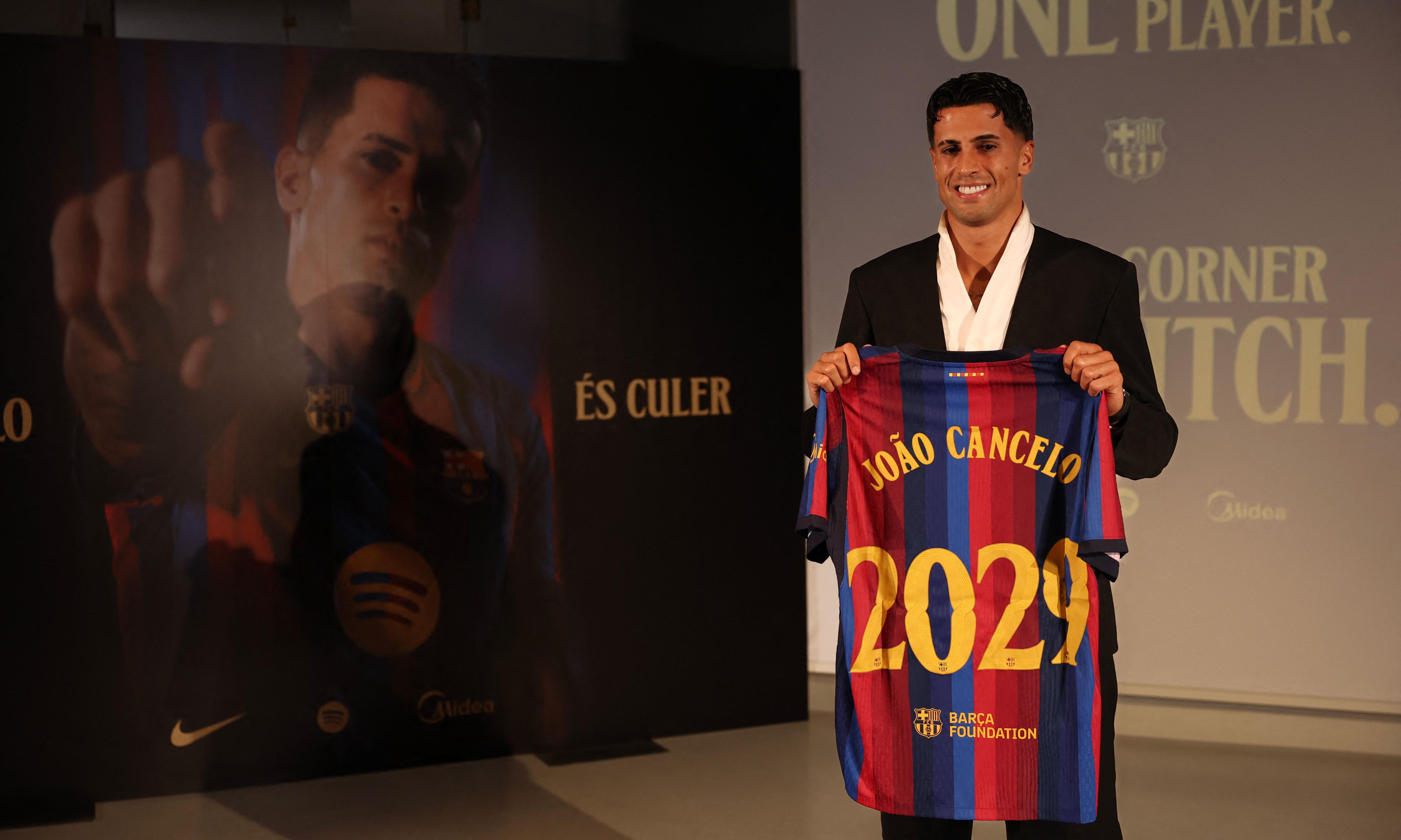 Barcelona Sign Defender Joao Cancelo on Free Transfer