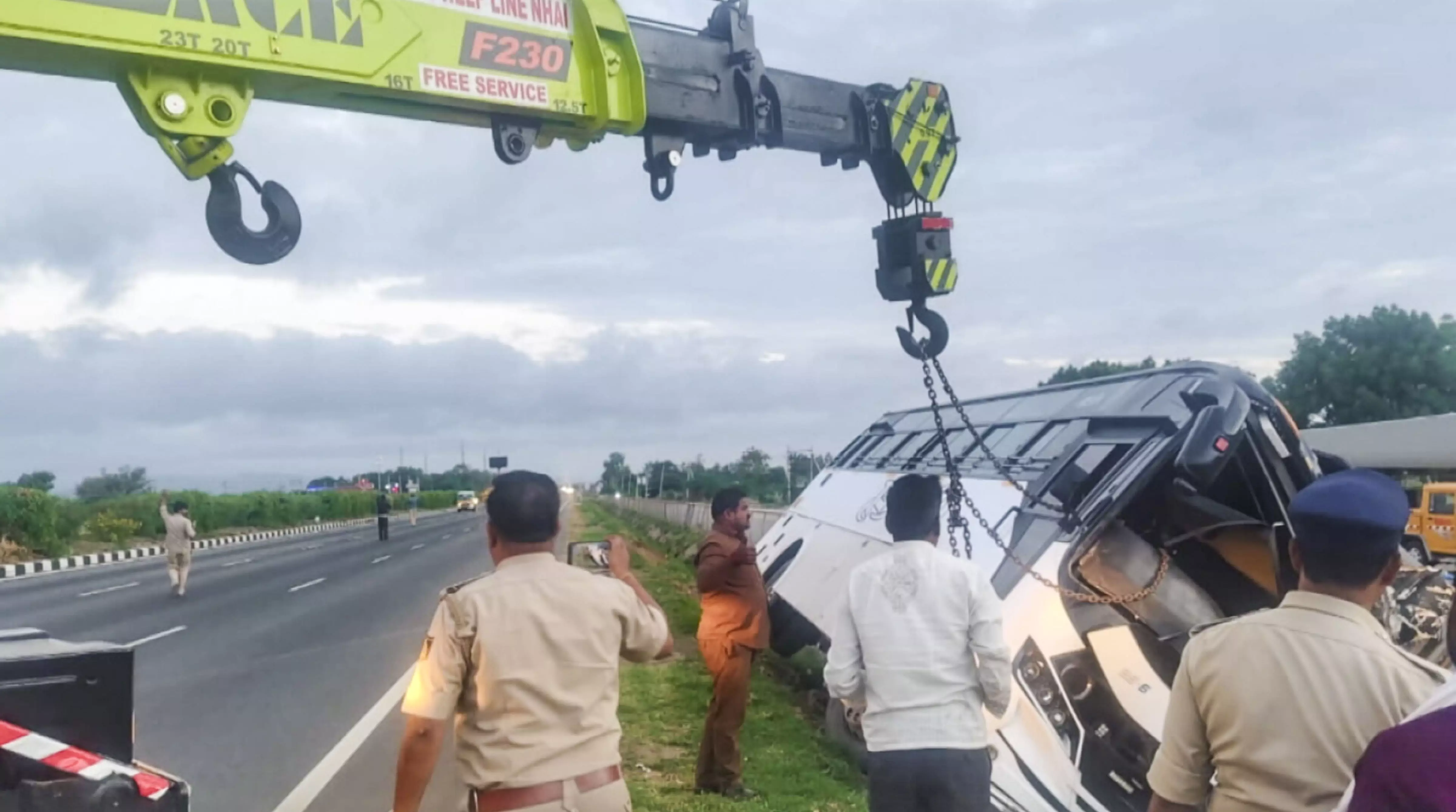 Three Nursing Students Killed, 20 Injured as Tourist Bus Overturns in Chitradurga Three Nursing Students Killed, 20 Injured as Tourist Bus Overturns in Chitradurga