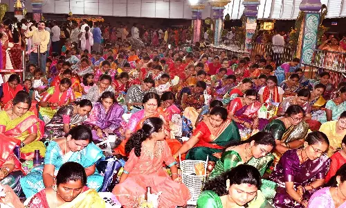 Varalakshmi Vratham Blends Rituals With Community Singing Varalakshmi Vratham Blends Rituals With Community Singing
